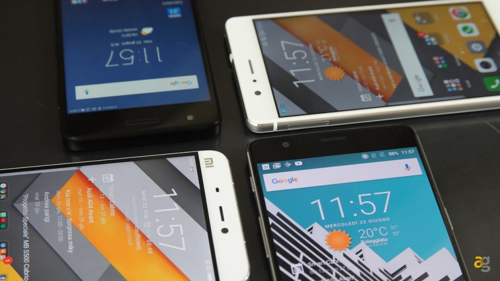 oneplus-3-vs-xiaomi-mi5-vs-huawei-p9-lite-vs-zuk-z2-il-confronto