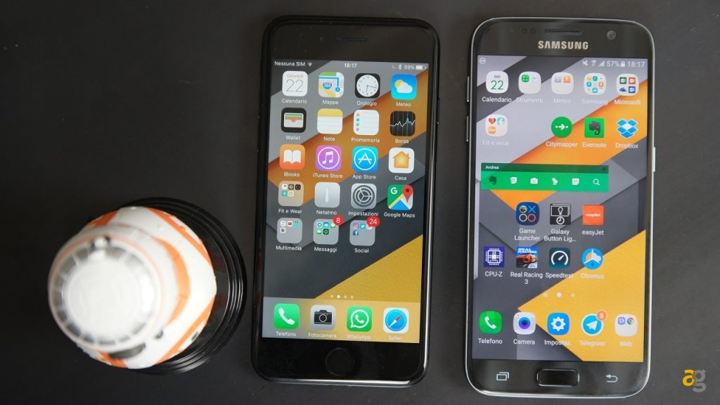 Apple iPhone 7 vs Samsung Galaxy s7 il confronto – Andrea 