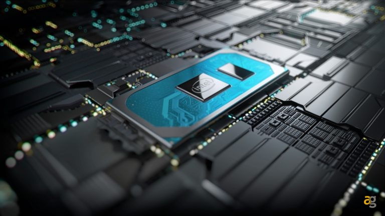 A photo shows the 10th Gen Intel Core processor on a motherboard. On Aug. 1, 2019, Intel launches 11 new, highly integrated 10th Gen Intel Core processors designed for remarkably sleek 2 in 1s and laptops. (Source: Intel Corporation)