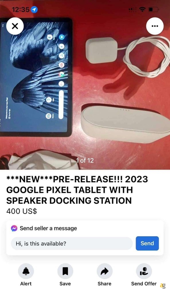 google-pixel-tablet-appare-annuncio-vendita