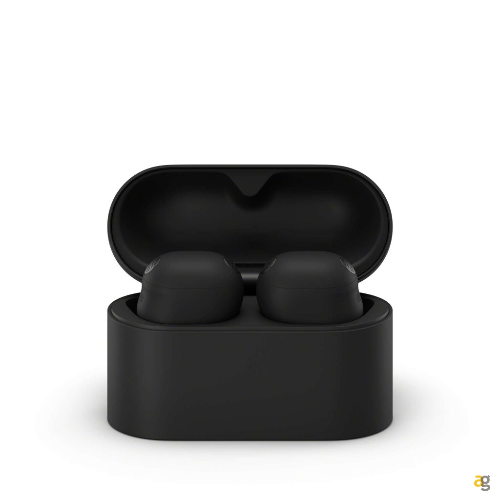 Custodia In Silicone Per Sony WF-1000XM6 – Impermeabile E Antiturto Con Gancio, Colore Arancione